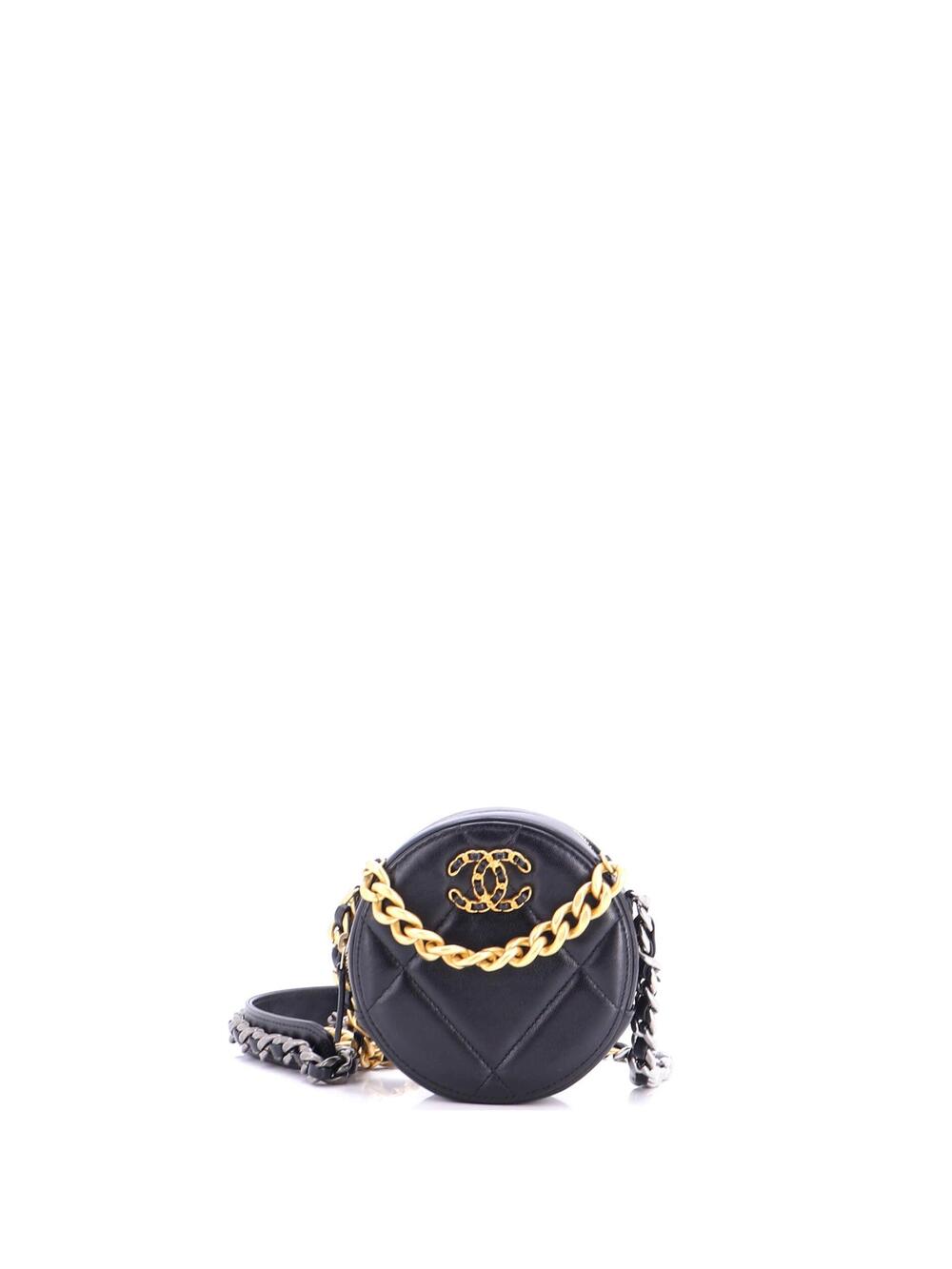 Chanel 19 Round Clutch With Chain #289091C26B